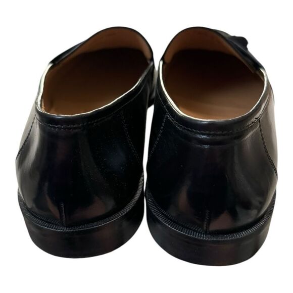 New Johnston & Murphy Men\'s Horner Black Leather Slip-on Loafers Dress Shoes 12 main image 8